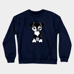 Black and white puppy Crewneck Sweatshirt